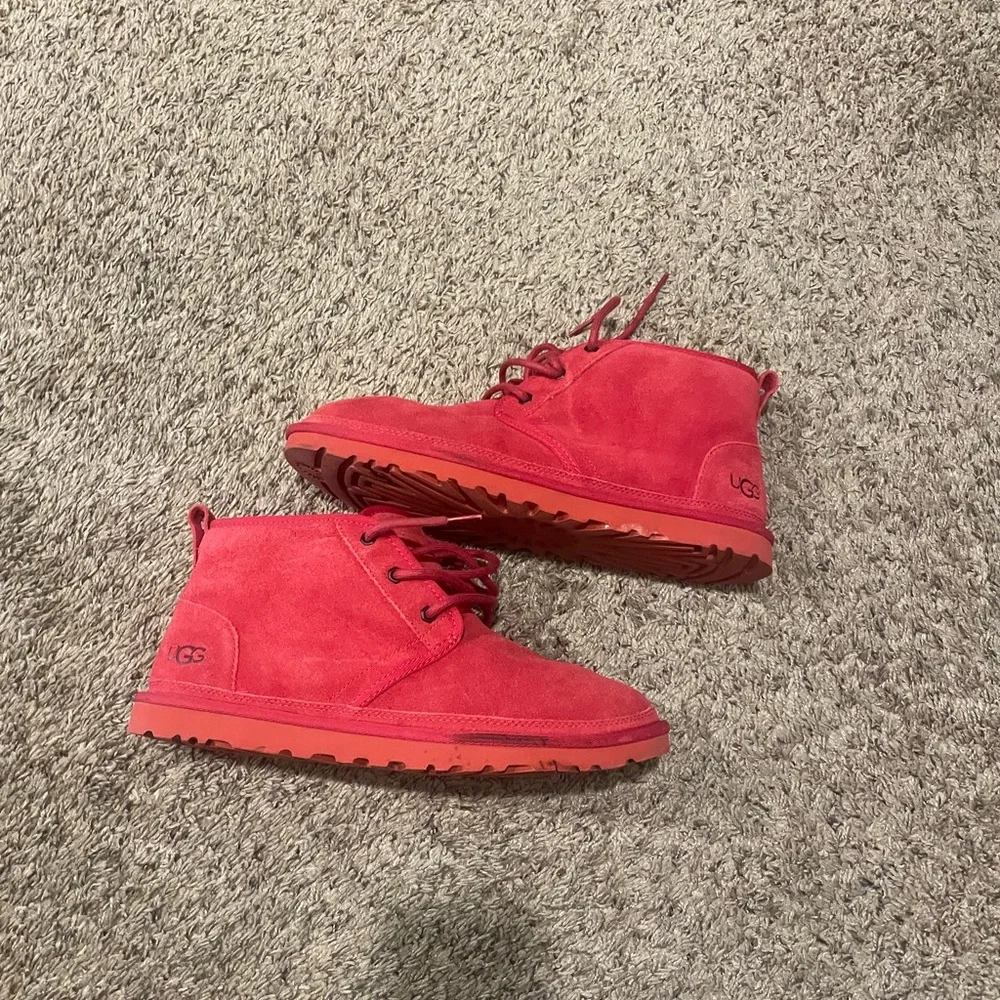 Red Ugg Neumel Boots - Picture 2 of 3